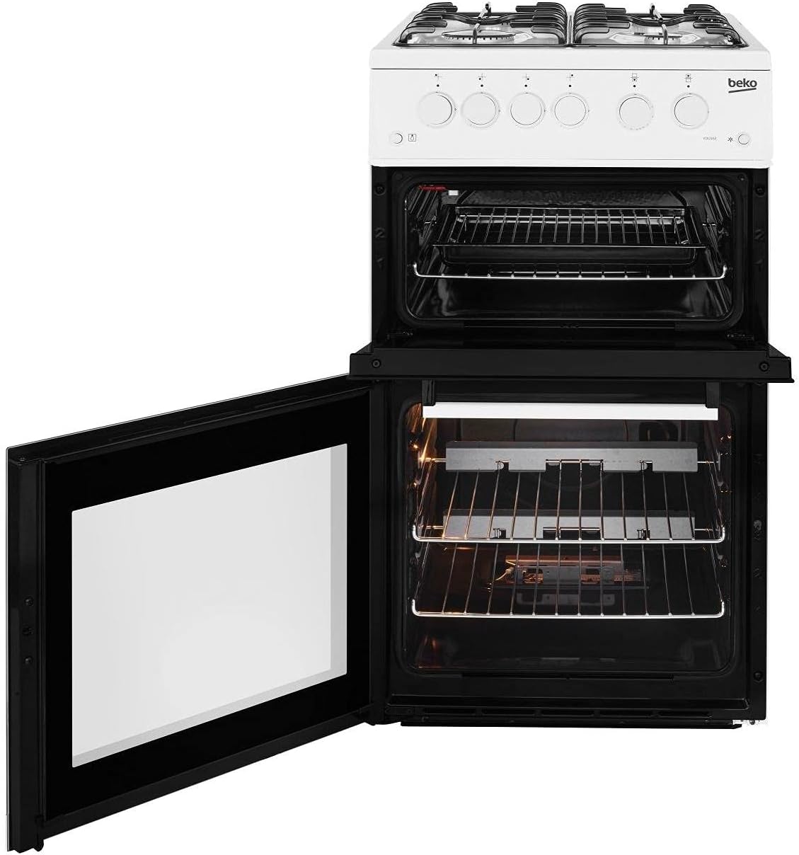 Beko 50cm Twin Cavity Gas Cooker 2