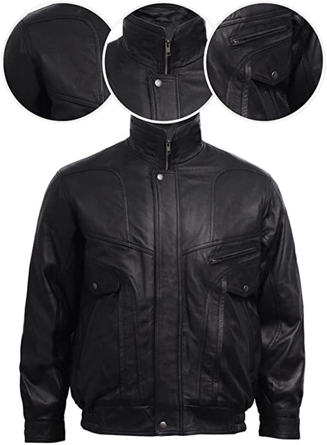 Leather Bomber Jacket 3