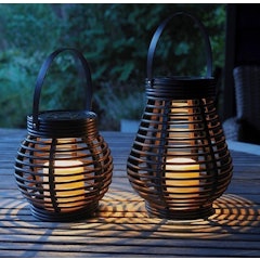 Solar Rattan Lights