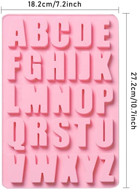 Large Silicone Letters Moulds 2