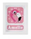 Stripey Cats Personalised Flamingo Clock 1
