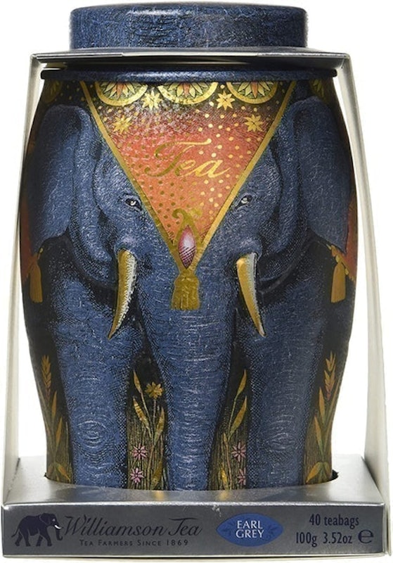 Elephant Grey Tea Bags and Caddy 1