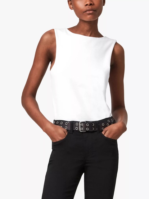 Layla Bodysuit, Chalk White 1