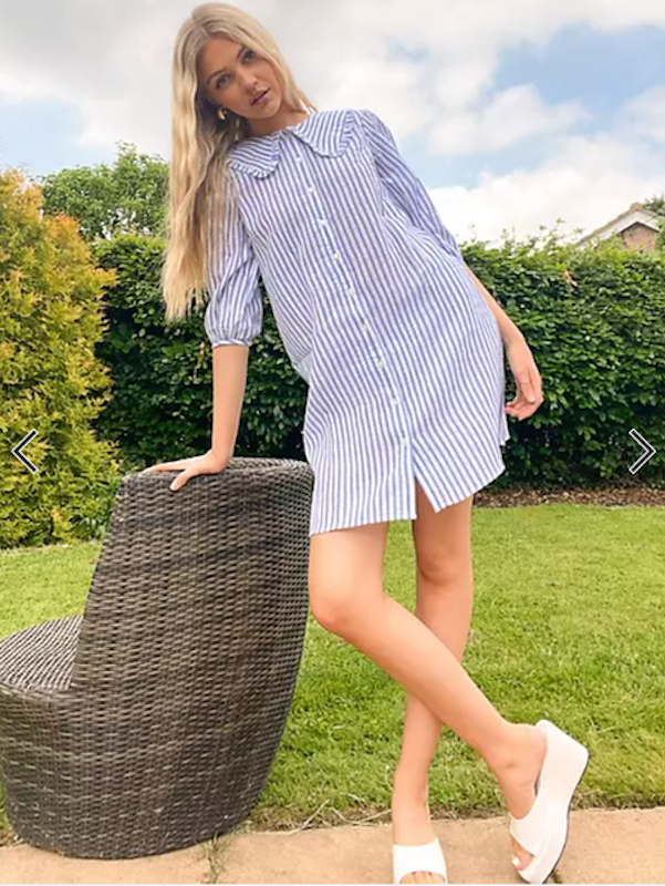 Collar Detail Shirt Dress 3