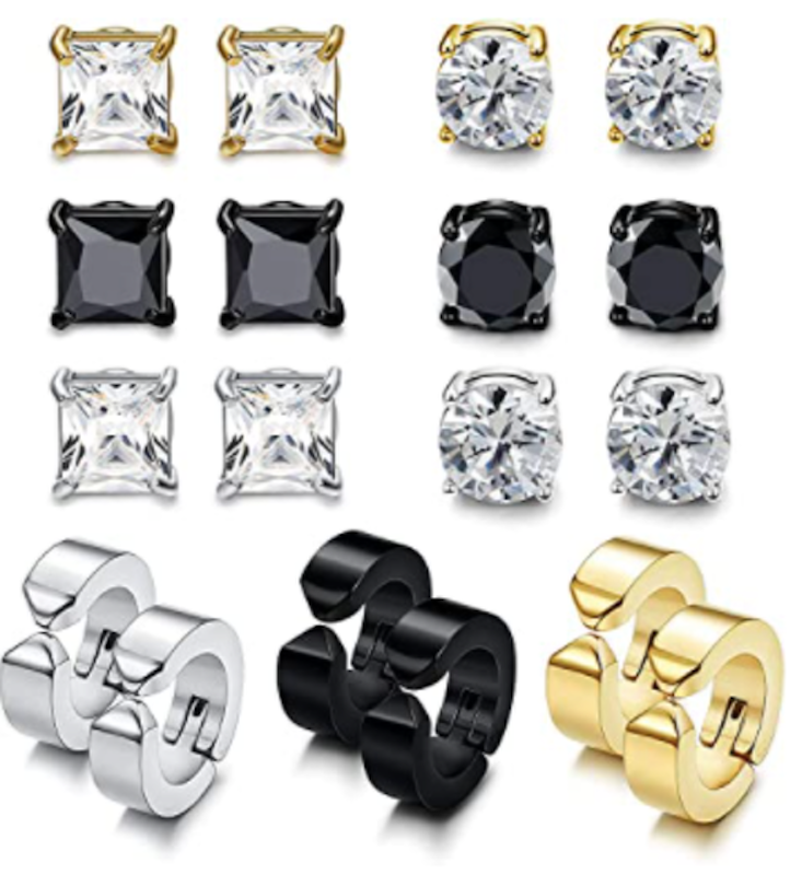 9 Pairs Magnetic Earrings Set 1