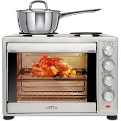 Electric Mini Oven with Double Hotplate