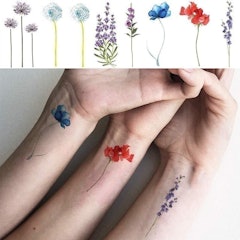 Watercolour Temporary Tattoos