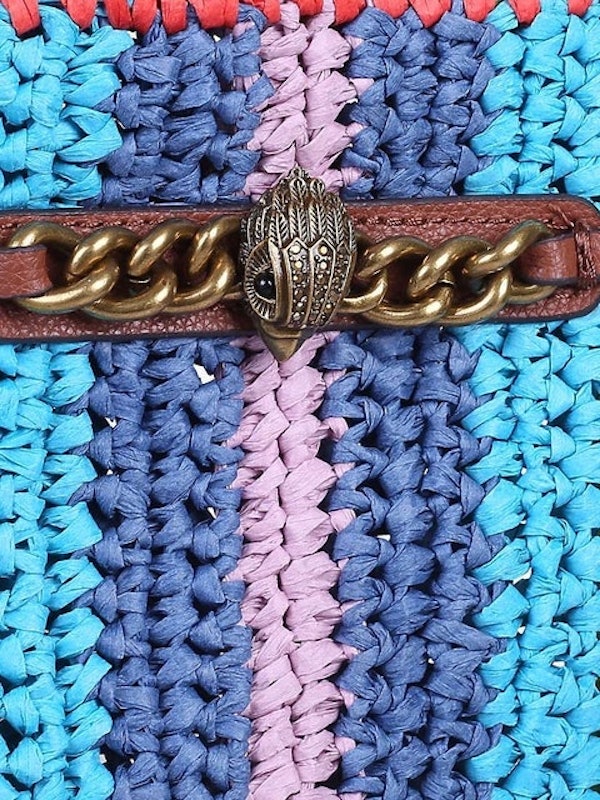 Chelsea Rainbow Raffia Tote Bag 2