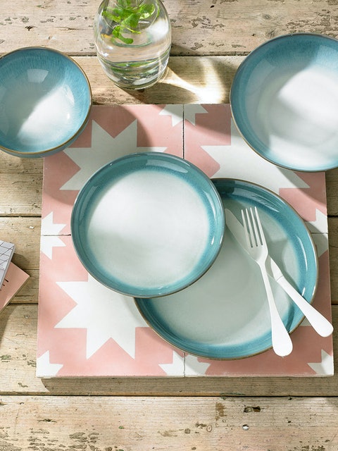 Azure Haze Coupe Dinnerware Set 3