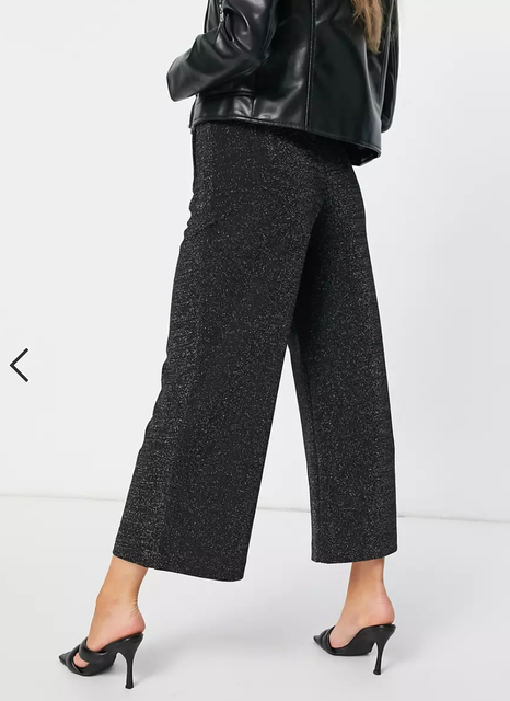 Metallic Wide Leg Trousers 2