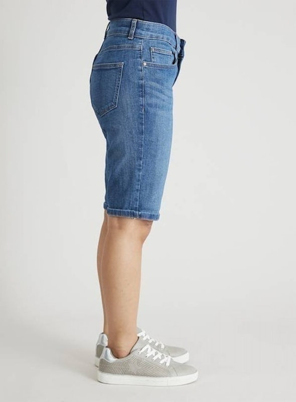 Petite Denim Bermuda Shorts 4
