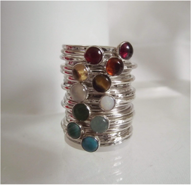 Handmade Gem Ring Set 1