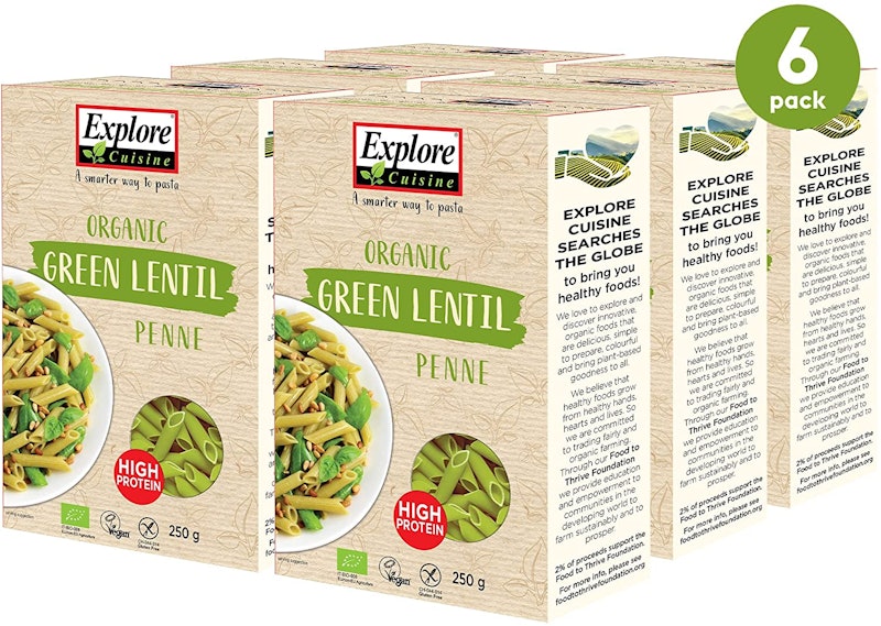 Organic Green Lentil Pasta 1