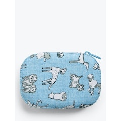 Sketchy Dog Print Zipped Sewing Kit