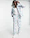 ASOS DESIGN Smart Pastel Blue Palm Print Co-Ord 1