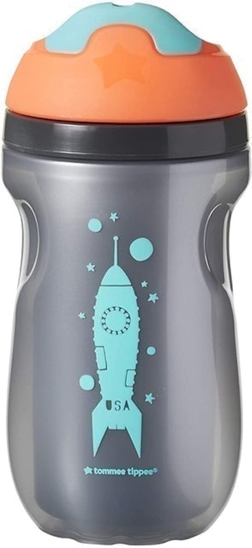 Tommee Tippee insulated toddler straw sippy cup 9 oz. 12 mths+ teal  lightweight