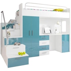 High Bed Tala 4S With Wardrobe