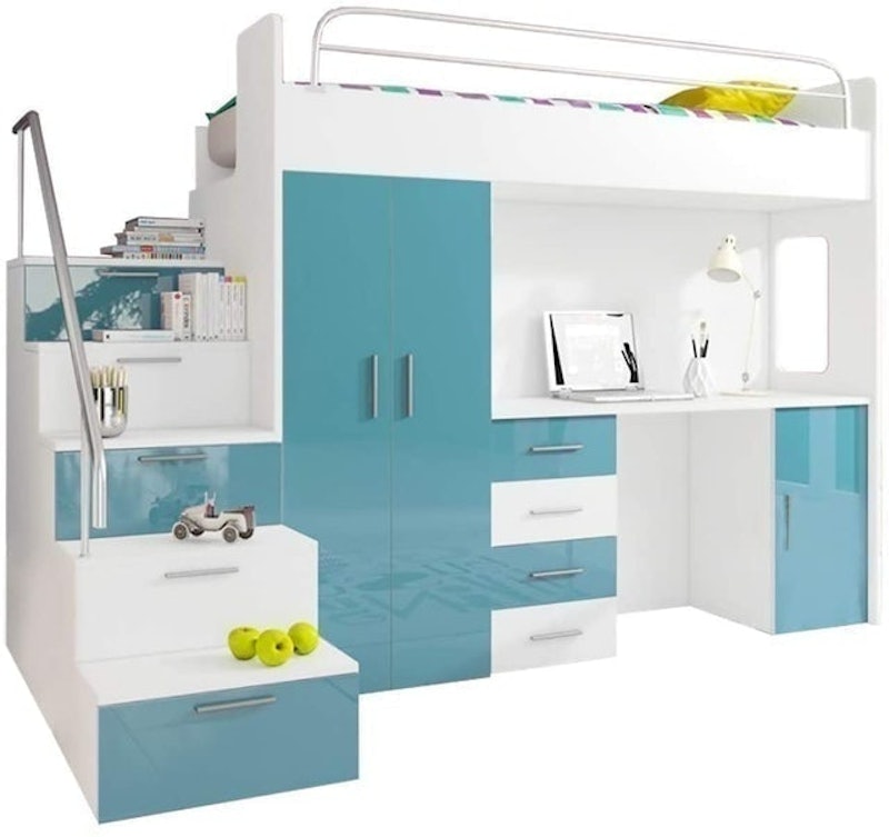 High Bed Tala 4S With Wardrobe 1