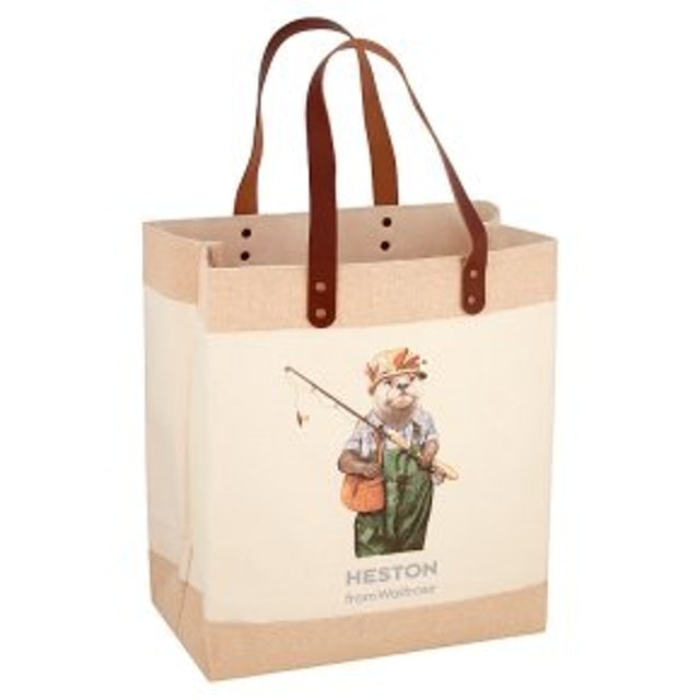 Waitrose large 2025 jute trolley bag