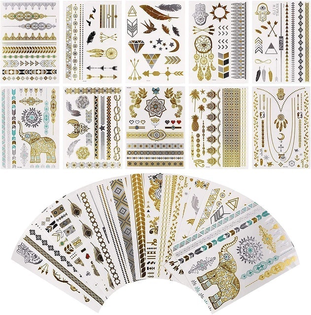 Metallic Temporary Tattoos 1