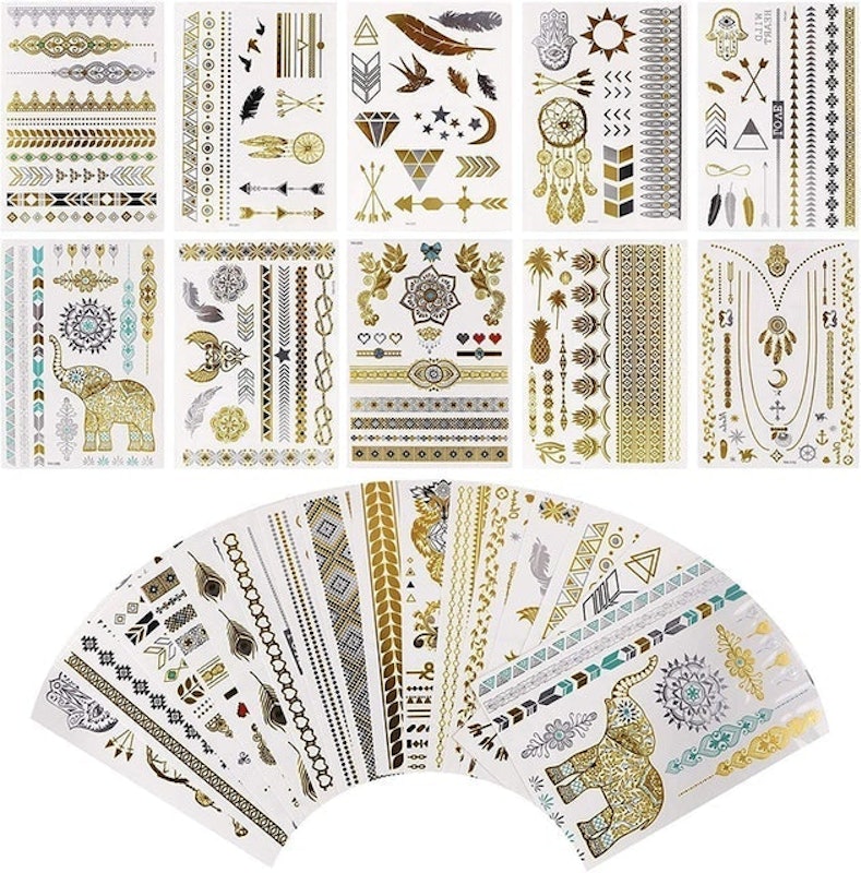 Metallic Temporary Tattoos 1