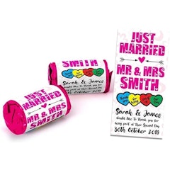 Personalised Pink Mini Love Hearts