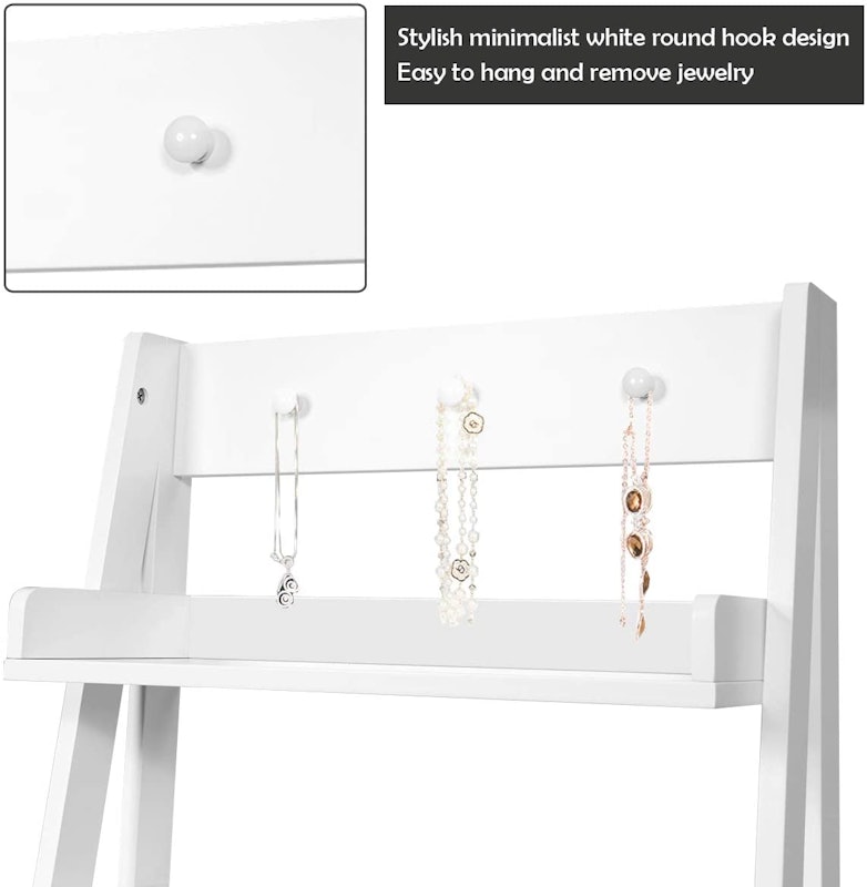 3-in-1 Ladder Desk With Flip-Top Mirror 3