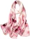 Story of Shanghai Pink Floral Mulberry Silk Scarf 1