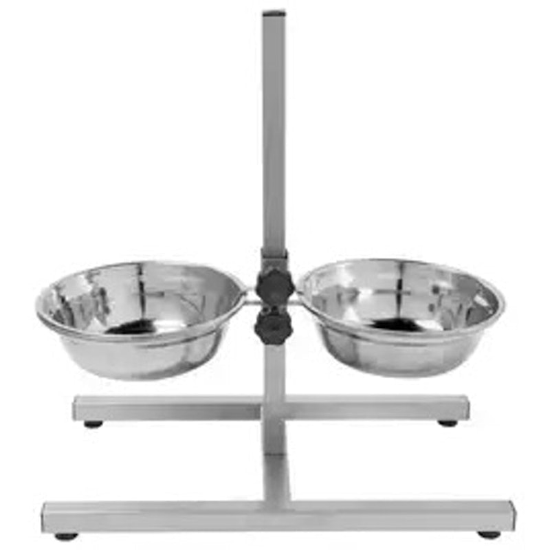 Stainless Steel Dual Pet Dining Set 1