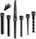 LOETAD 6-in-1 Curling Wand Set 1