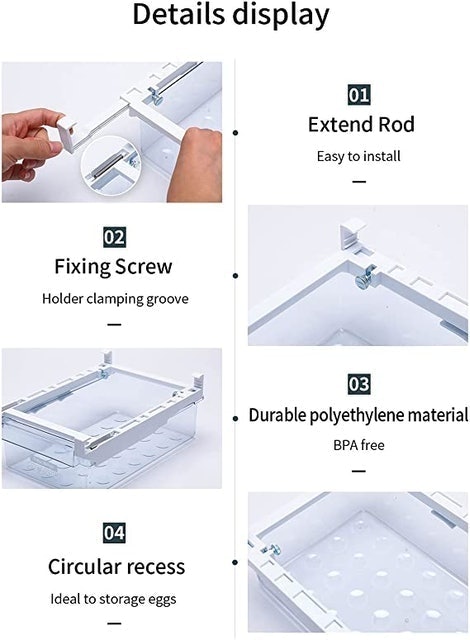 Pull Out Drawer Fridge Organizer 2