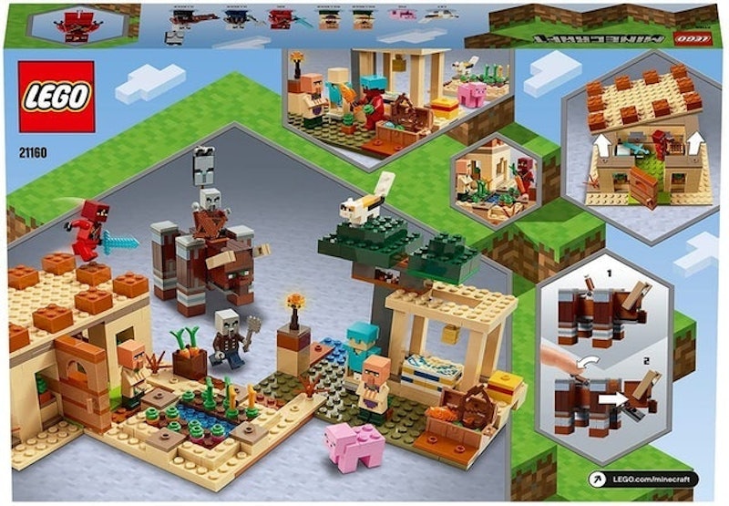 Minecraft: The Illager Raid Village Building Set with Ravager and Kai 2
