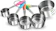 Ipow Stainless Steel Measuring Cup Set 1