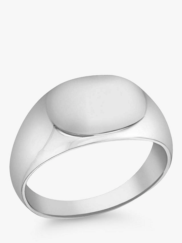 Personalised Unisex Oval Signet Ring 1
