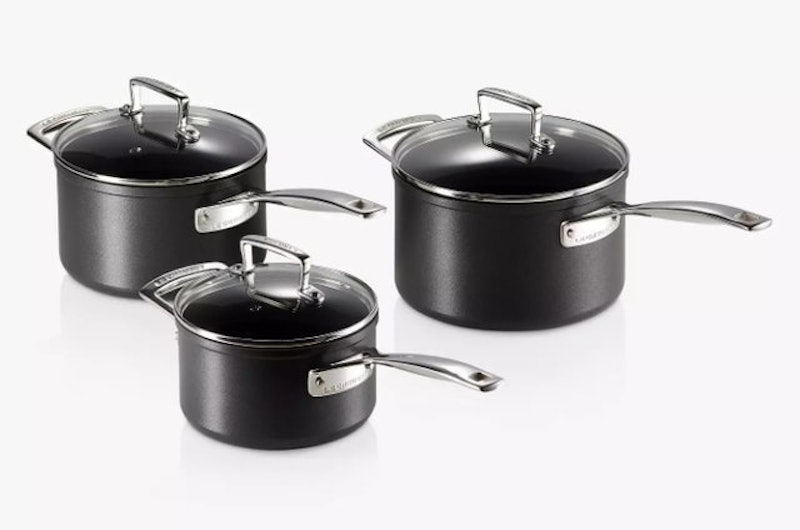 Toughened Non-Stick Saucepan & Lid Set 1