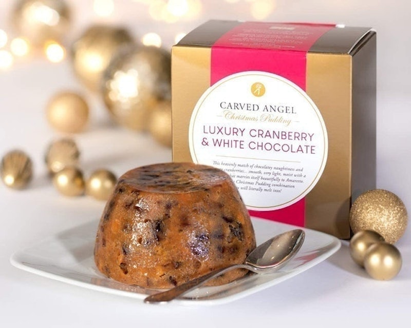 White Chocolate and Cranberry Mini Christmas Pudding 1