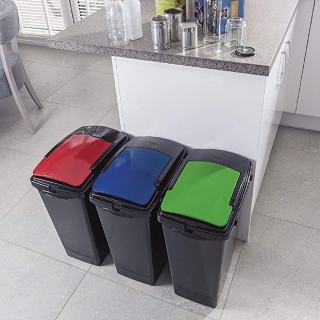 Set of Three Waste Bins 2