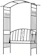 Outsunny Garden Arbour With Bench 1