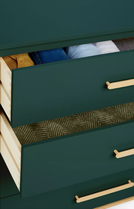 Show Wood 4-Drawer Chest, Jade Green 3