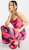 ASOS DESIGN Cowl Ruched Satin Maxi Dress in Smudge Print 1