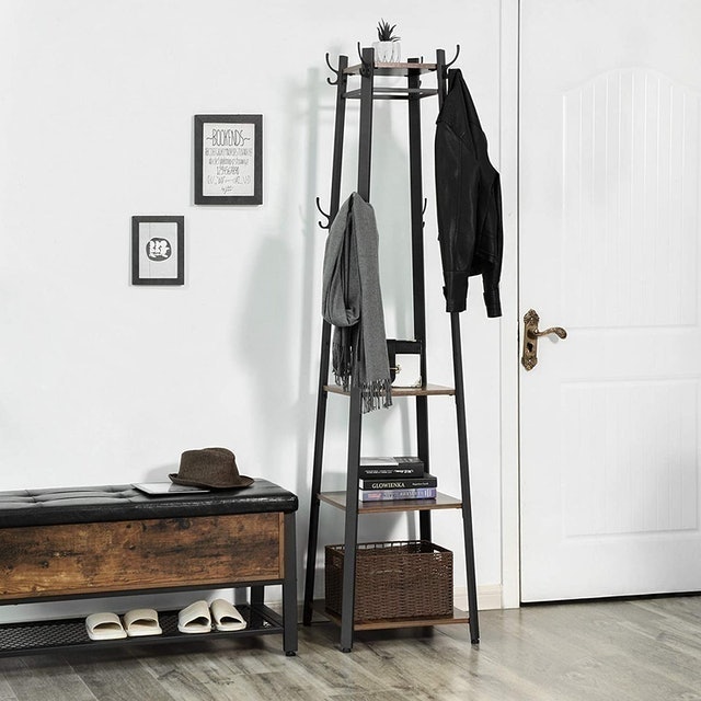 Coat Stand With 3 Shelves 2