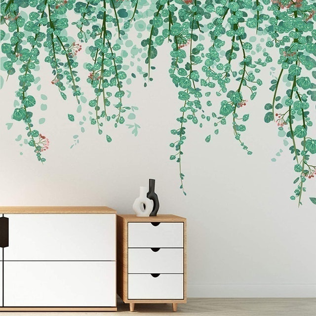 Floral Ivy Green Wall Decal 2
