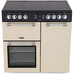 Cookmaster 90cm Electric Range Cooker with Ceramic Hob - Cream