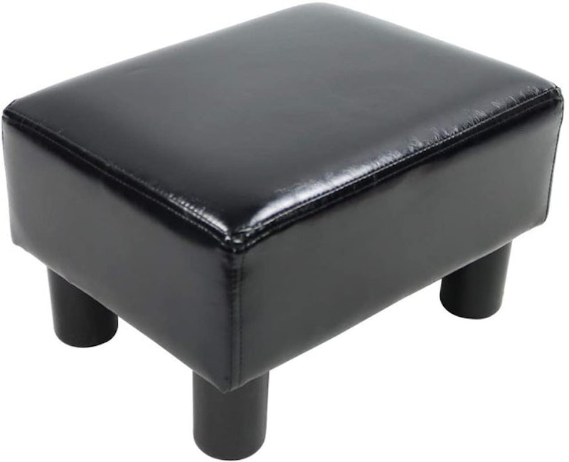 Faux Leather Ottoman 1