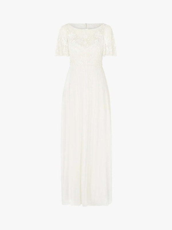 Shelly Angel Sleeve Bridal Maxi Dress 4