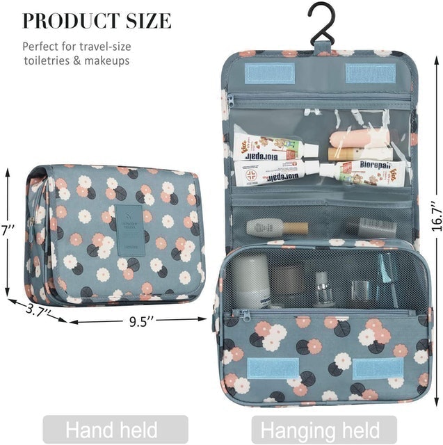 Folding Cosmetic Wash Bag with Hook 3