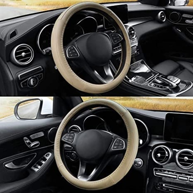 Microfibre Leather Steering Wheel Cover 2