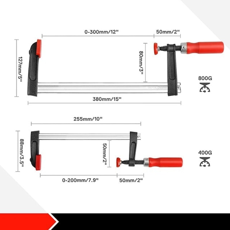 F Clamps Set 4