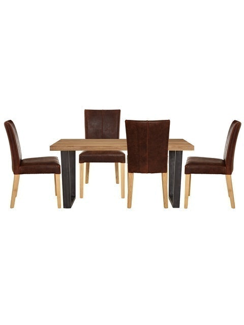 Calia 6 Seater Oak Dining Table 3