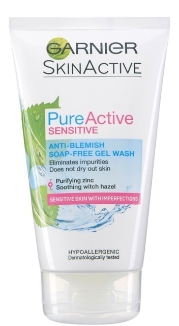 PureActive Sensitive Anti-Blemish Soap-Free Gel Wash 1